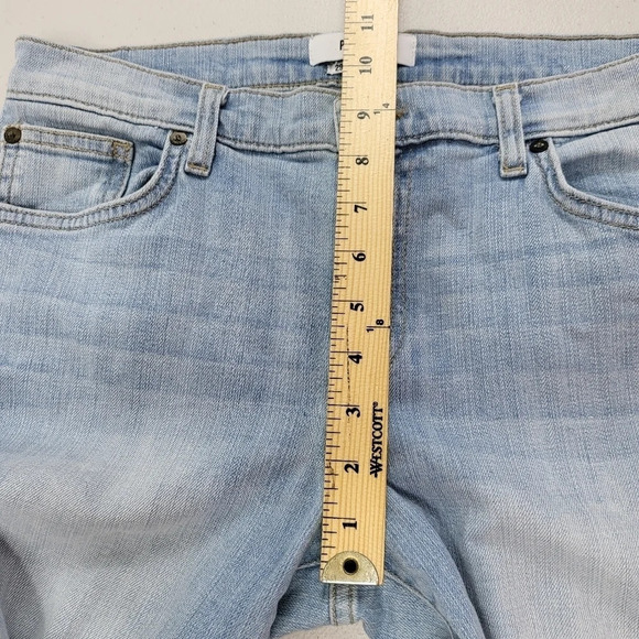 Pistola Audrew Mid Rise Skinny Light Wash Step Hem Distressed Jeans Sz 29 - Picture 11 of 15